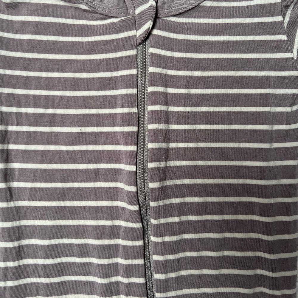 NWT unisex Kickee Pants striped zip onesie - Picture 2 of 4